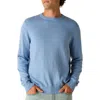 Fair Harbor Tidal Organic Cotton Blend Sweater In Navy Nautical Birdseye