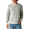 Fair Harbor Tidal Organic Cotton Blend Sweater In Sand Birdseye