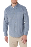 Fair Harbor Wilder Stretch Corduroy Button-down Shirt In Blue
