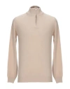 Fair Tricot Man Turtleneck Sand Size Xxl Wool, Viscose, Cashmere, Nylon In Beige