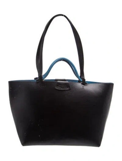 Pre-owned Fairchild Baldwin Leather Bucket Bag In Black