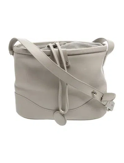 Pre-owned Fairchild Baldwin Leather Crossbody Bag In Grey