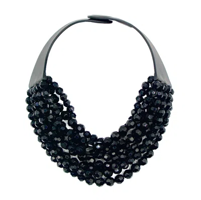 Fairchild Baldwin Women's Bella Grace Jet Black Necklace In Green