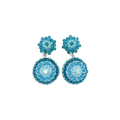 Fairchild Baldwin Women's Blue Amelia Cornflower Earrings