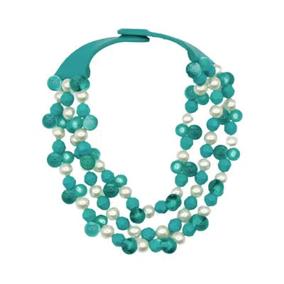Fairchild Baldwin Women's Blue Gisella Aqua Necklace In Green