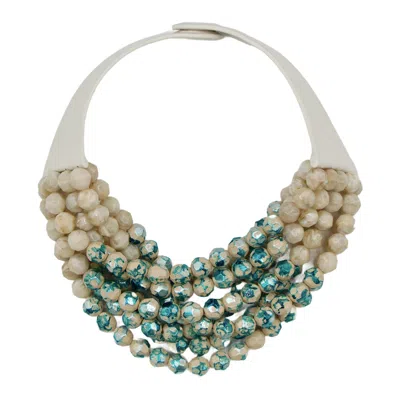 Fairchild Baldwin Women's Blue Hand Painted Gradated Bella Champagne Turquoise Necklace