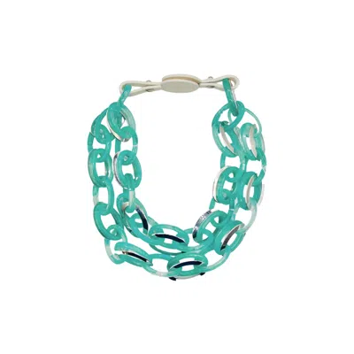 Fairchild Baldwin Women's Blue Harper Aqua Necklace In Green