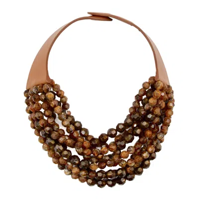 Fairchild Baldwin Women's Brown / Neutrals Bella Grace Deep Havana Necklace