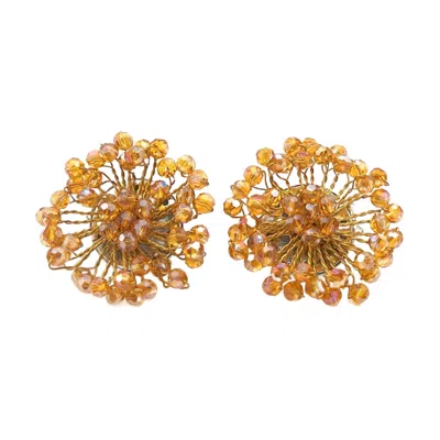Fairchild Baldwin Women's Button Earrings Gold