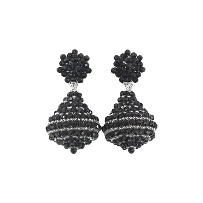 Fairchild Baldwin Women's Chandelier Earrings Black
