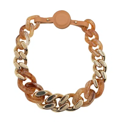 Fairchild Baldwin Women's Gold / Brown The Fairchild Gold/tortoise Chain Link Necklace