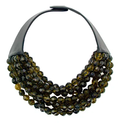 Fairchild Baldwin Women's Green / Black Bella Noir Eclipse Necklace