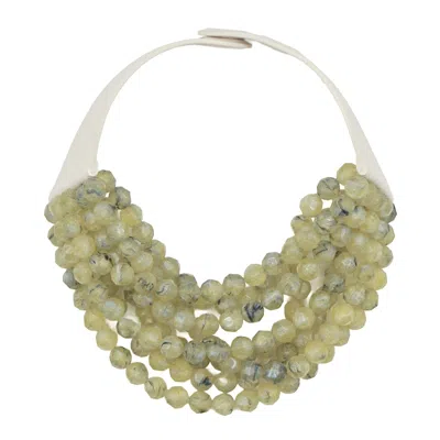 Fairchild Baldwin Women's Green / Neutrals Bella Marble Citrine Necklace