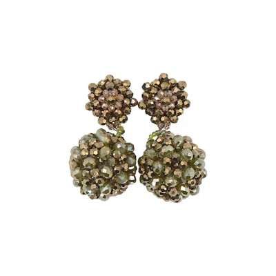 Fairchild Baldwin Women's Green Orb Earrings Firefly