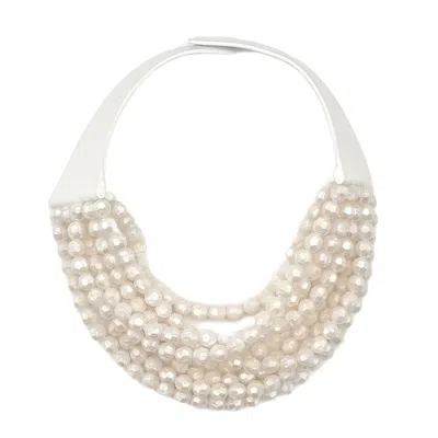 Fairchild Baldwin Women's Medium Bella Pearlized White Necklace