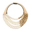 Fairchild Baldwin Women's Neutrals / White Audrey Pearl/gold Necklace In Gold