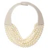 Fairchild Baldwin Women's Neutrals / White Bella Glass Pearl Necklace In Neutral