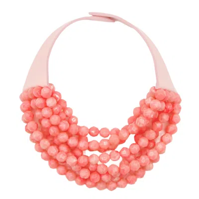 Fairchild Baldwin Women's Orange / Pink Bella Bubble Gum Necklace In Orange/pink