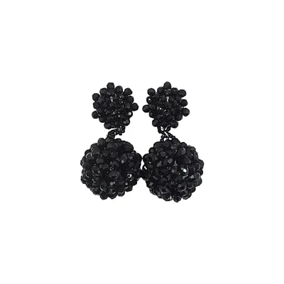 Fairchild Baldwin Women's Orb Earrings Jet Black