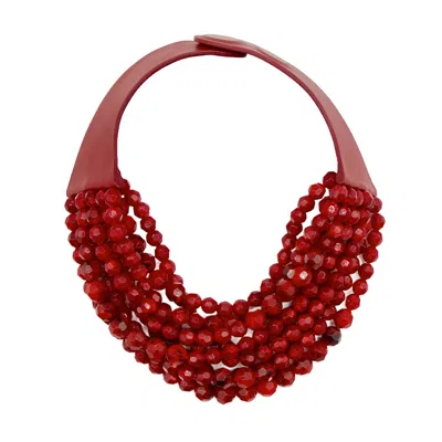 Fairchild Baldwin Women's Red Bella Grace Ruby Necklace In Burgundy