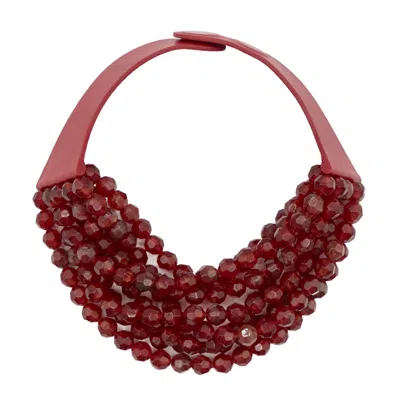 Fairchild Baldwin Women's Red Bella Salsa Necklace In Burgundy