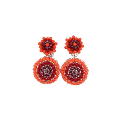 Fairchild Baldwin Women's Red / Orange Amelia Earrings Tangerine In Multi