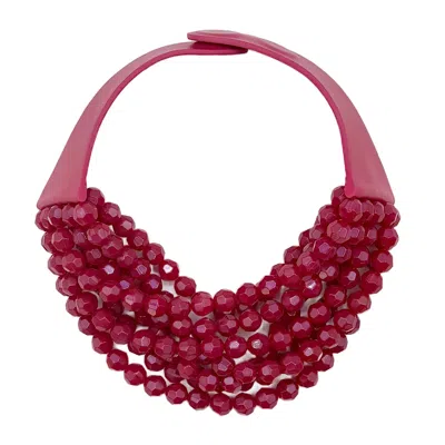 Fairchild Baldwin Women's Red / Purple Bella Fuchsia Necklace In Red/purple