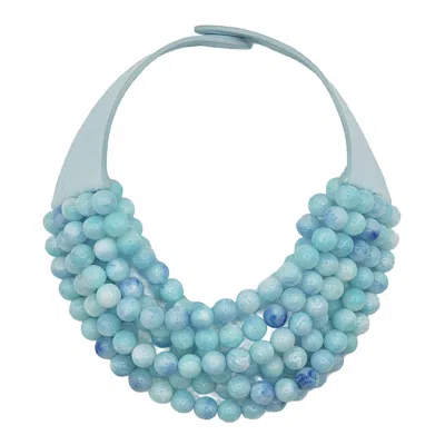Fairchild Baldwin Women's Round Bella Summer Blue Necklace