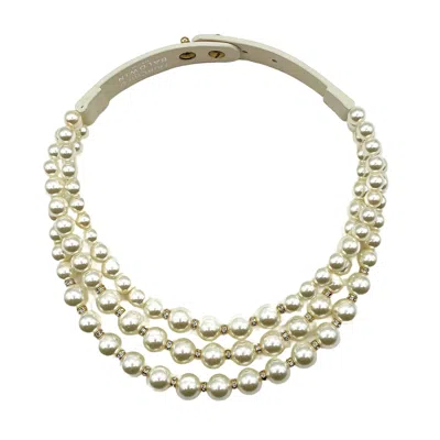 Fairchild Baldwin Women's White Pearl Luxe Grace Necklace In Metallic