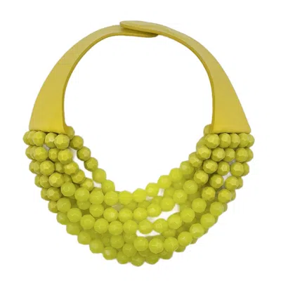 Fairchild Baldwin Women's Yellow Gradated Bella Lime Necklace In Green