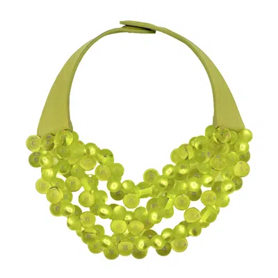 Fairchild Baldwin Women's Yellow The Bubble Chartreuse Necklace In Green