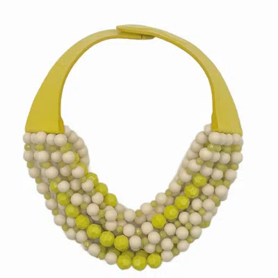 Fairchild Baldwin Women's Yellow / White Chelsea Chartreuse Necklace In Gold