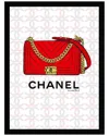 Fairchild Paris Chanel Bag Framed Print In Black