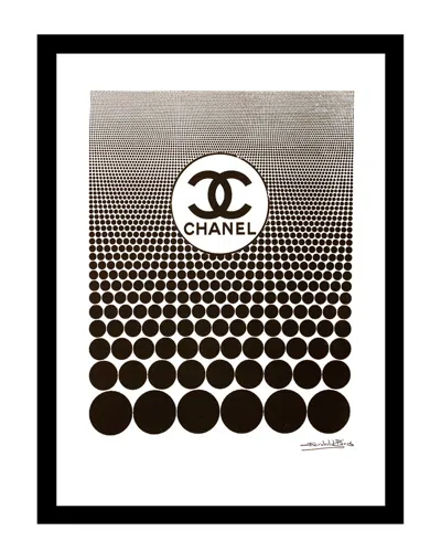 Fairchild Paris Chanel Logo Dots Wall Art In Black