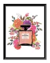 Fairchild Paris Chanel No5 Floral Perfume Bottle Wall Art