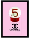 Fairchild Paris Chanel No5 Snowglobe Framed Print In Black