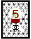 Fairchild Paris Chanel No5 Snowglobe Framed Print In Black