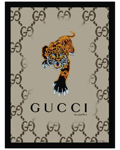 FAIRCHILD PARIS GUCCI TIGER FRAMED PRINT