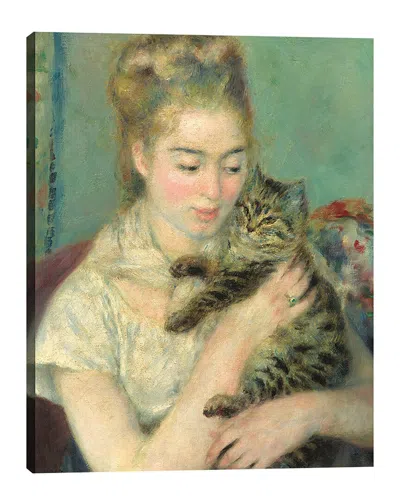 Fairchild Paris Woman With Cat A La Renoir By Kristie Millan Wall Art In Multi