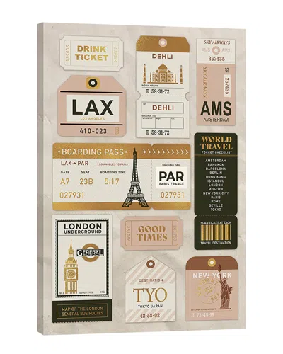 Fairchild Paris World Traveler Luggage Tags By Kristie Millan Wall Art