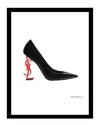 Fairchild Paris Ysl Pumps Framed Print Wall Art