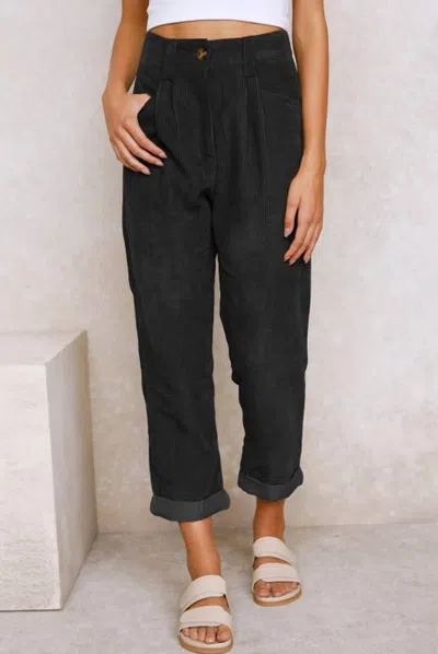 Faire Corduroy Pants In Black