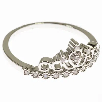 Faire Crown Ring-rhodium Plated In Silver In Metallic