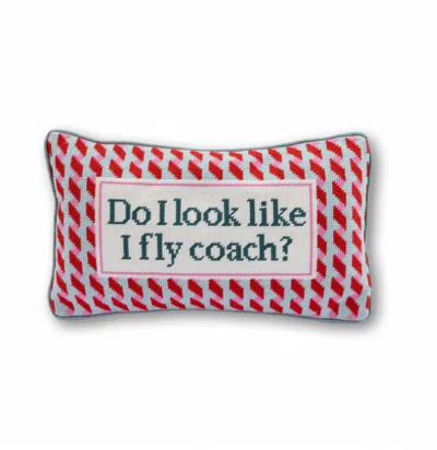 Faire Luxe Velvet Needlepoint Pillow In First Class
