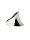 Faire Smooth Dinner Ring In Silver In Metallic