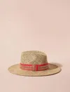 Faire Women's Cesar Rosa Straw Hat In Beige In Neutral