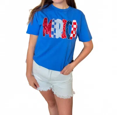 Faire Women's Usa Patriotic Shirt In Blue
