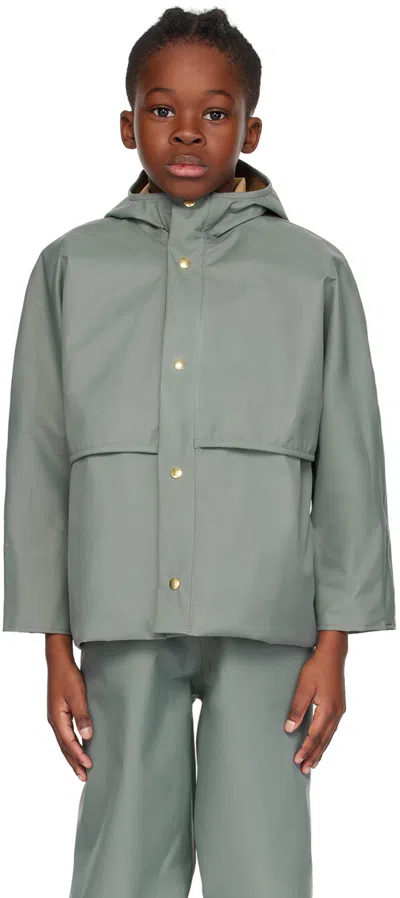 Fairechild Kids Green Parachute Rain Coat In Rosemary
