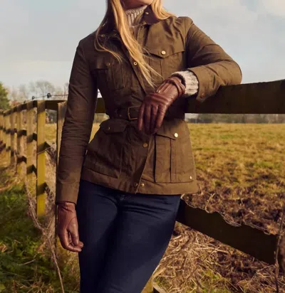 Fairfax & Favor Sadie Safari Jacket In Khaki In Brown