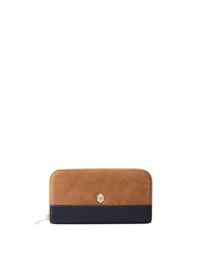 Fairfax & Favor Women's Salisbury Purse In Tan/navy In Multi